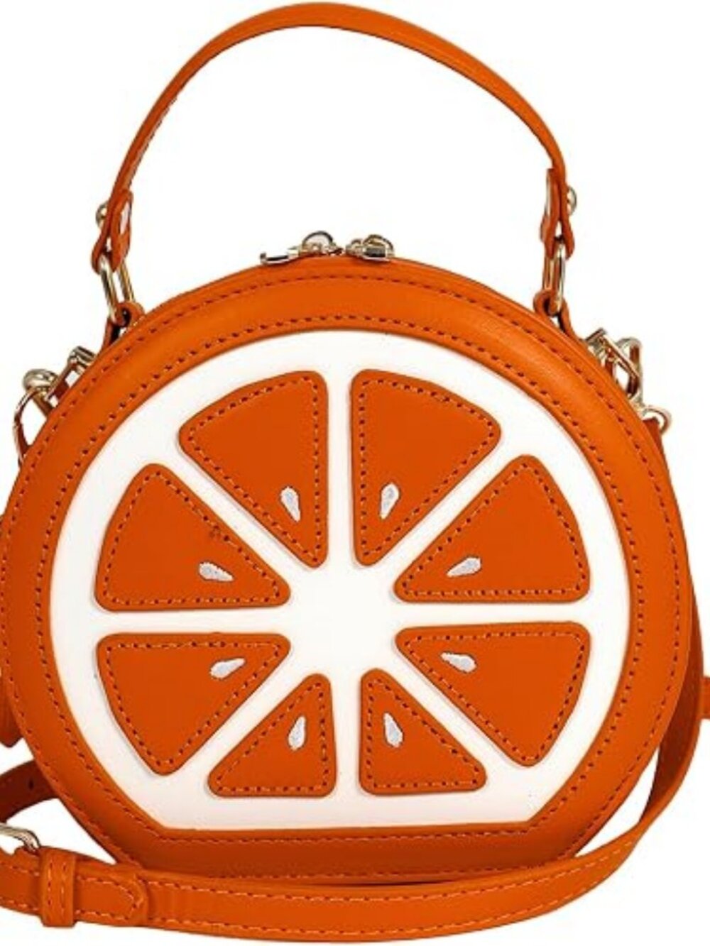 Lemon Purse Cute Fruit Shaped Bag with Charm Scarf 3Pcs Shoulder Handbag - Picture 5 of 8